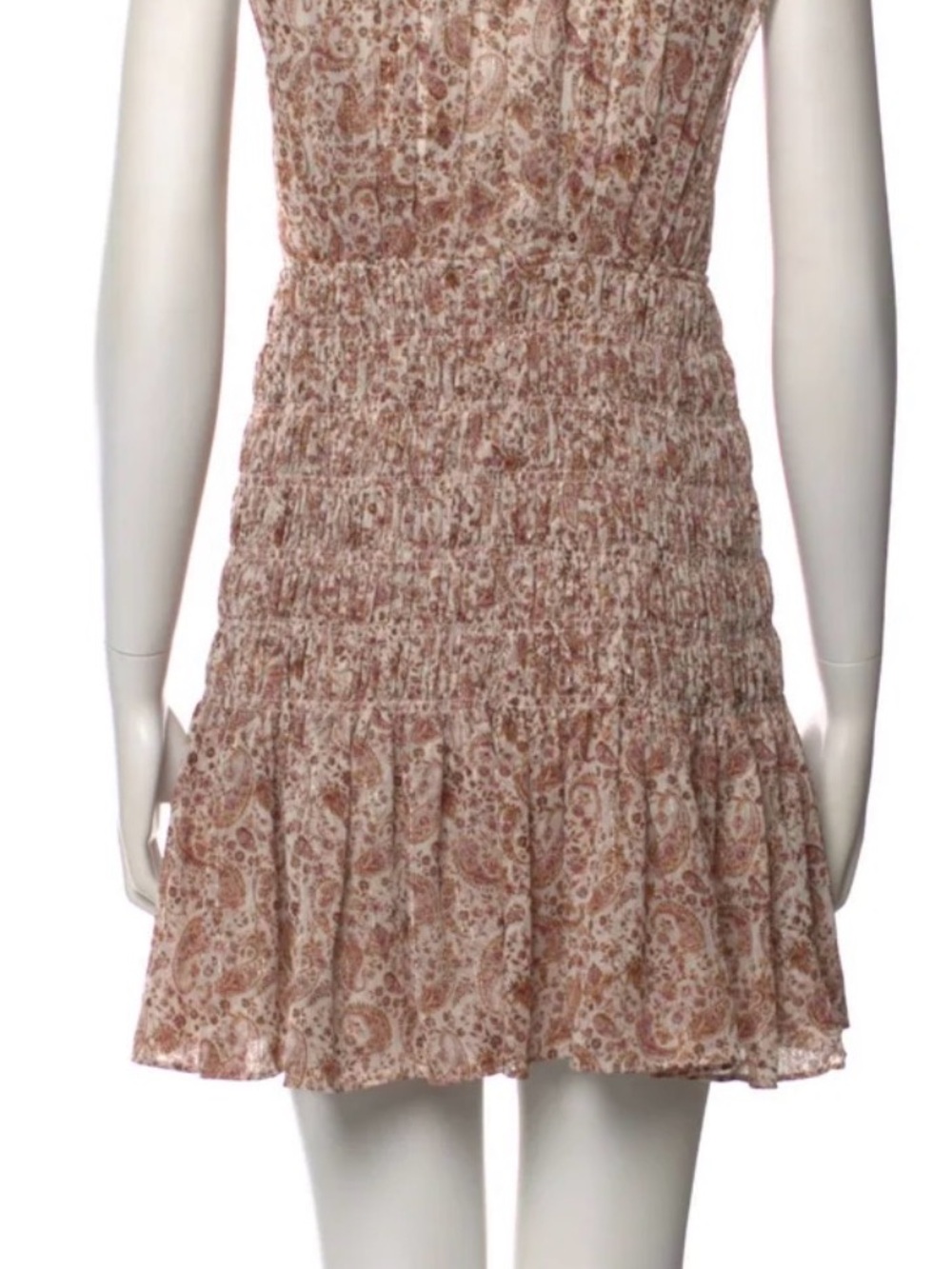 House of Harlow 1960
SMini Dress Floral Smocked Pink Brown Dress medium
